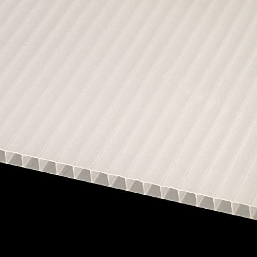 Placa o panel de policarbonato celular - 6mm (Opal-Blanco Hielo) (Policarbonato, 200x105cm)