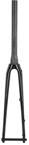 Alomejor Vollcarbon Fahrrad Vorderradgabel, Rennrad, Konisches Rohr, Scheibenbremse, Harte Gabel mit Laufschaft(UD Hell)