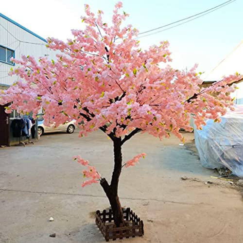 FENGSSLL Künstlicher Kirschbaum große Pflanze Simulation Pfirsichblüte Baum Pflaumenbaum Hotel Einkaufszentrum Dekoration Fake Kirschbaum einfach zu montieren Künstliche Pflanzen,1.5x1.5m/4.9x4.9ft