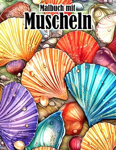 Malbuch mit Muscheln: Mandala-Designs zum Ausmalen mit hübschen Illustrationen für Jugendliche und Erwachsene zur Entspannung und Stressabbau | Ideales Geschenk für besondere Anlässe