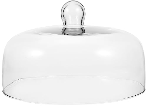 BESTonZON Cúpula De Cristal Para Tartas Y Postres - Tapa Transparente Para Frescura Y Exhibición - Plato De Cúpula De 28 Cm