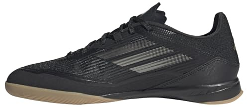adidas Unisex - Vuxen F50 LEAGUE Football boots Indoor, core black/IRON MET/gold met, 43 1/3 EU