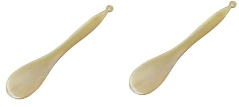 JECOMPRIS 2stücke Yak Horn Eye Massage Stick Multifunktionaler Ox Horn Beauty Stick Für Männer Traditionelle Handwerkskunst Leicht Und Tragbar Für Augenpflege Und Massage