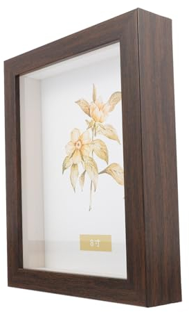 PRETYZOOM Case Frame Inch Shadow Box for Flowers Photos Art Crafts Safe Sturdy Display Case