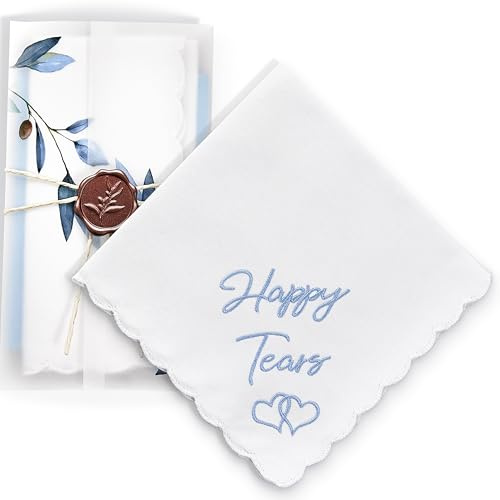 Mother Of The Bride Gifts Something Blue For Bride On Wedding Day Handkerchief