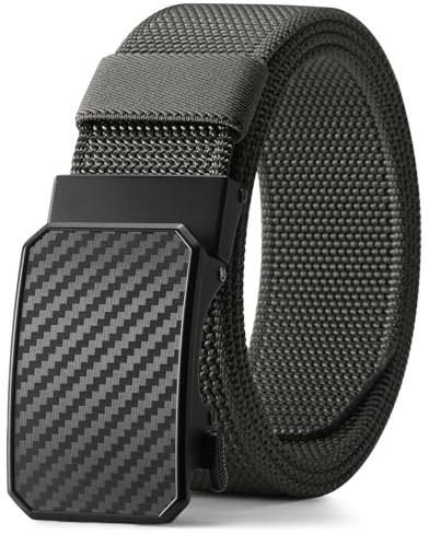 SENDEFN Taktischer Gürtel Herren Mit Ratsche Automatikschließe für Nylon, Stoffgürtel Breit 38mm, Größe Einstellbar