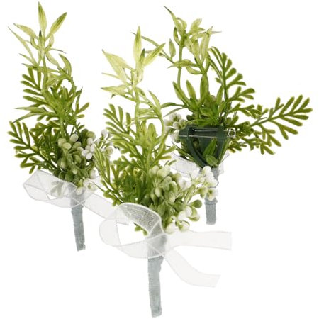 WOFASHPURET 3stücke Kunstblumen Hochzeits-boutonniere Für Bräutigam Und Brautjungfern Corsage Für Hochzeitsfeiern Und Zeremonien Dekoration Für Anlässe