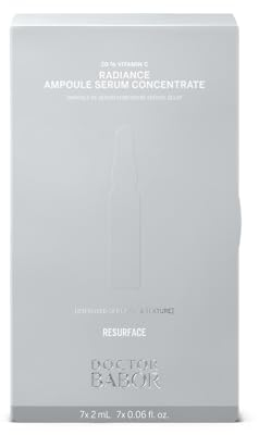 DOCTOR BABOR Radiance Ampullen Serum | 20% Vitamin C Kur, Mit Hyaluron Säure, Hochdosiert, Gesicht Pigmentflecken Minimierer, Für Glattere Haut mit Glow, Gegen Falten, 100% Vegan | 7x 2ml