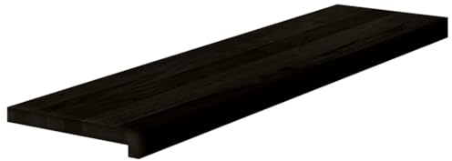 vidaXL Peldaños de escalera 2 uds madera maciza roble marrón oscuro, peldaño de escalera, peldaño de escalera de roble, alféizar de ventana