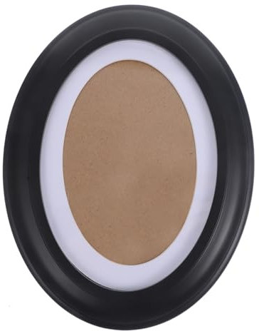 MAGICLULU Ovaler Holzrahmen Wanddekoration in Schwarz Inklusive Nahtlosem Nagel S-nagel Für Fotos Vielseitig Als Tisch Wandrahmen Nutzbar Perfektes Accessoire Für Jedes Zimmer