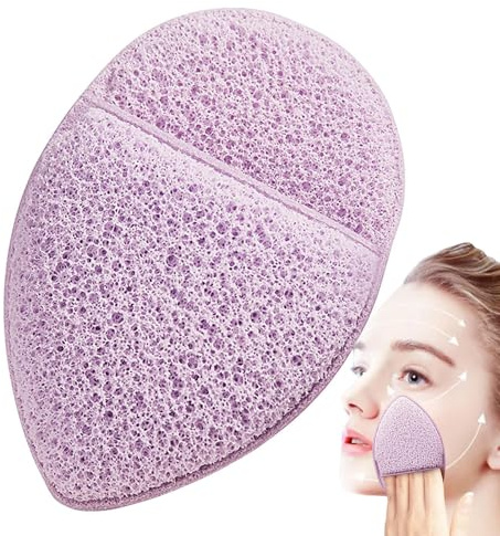 Spugne per la pulizia del viso, tipo di guanto, ultra morbide e ispessite, delicate sulla pelle, spugna per la pulizia profonda dei pori, struccante delicato, spugna riutilizzabile per il bagno,