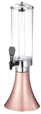 ZWQXZX Dispenser Acqua per Feste Distributore di Birra alla Spina da 100 Oz/3 L, Distributore di Bevande da Tavolo for Feste Limonata(Pink)