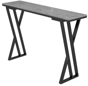 Bartabeller Grå stenskiva marmor smalt barbord hem balkong lång list vardagsrum skiljevägg hög topp pubbord Bar Bordets Högbord(200 * 40 * 105cm)