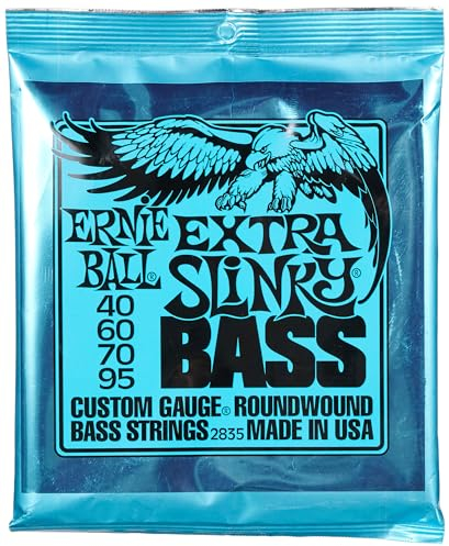 Ernie Ball Extra Slinky Nickel Wound E-Bass-Saiten, Stärke 40-95