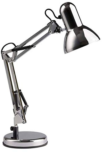 Brilliant Lampe Henry Tischleuchte chrom | 1x A60, E27, 2, geeignet für Normallampen (nicht enthalten) | Mit Schnurzwischenschalter