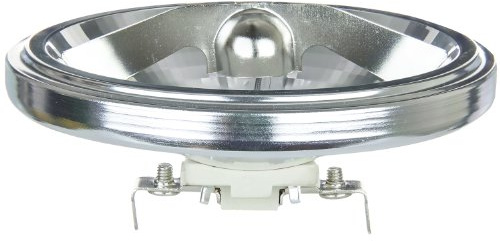 Sunlite21530-SU 50AR111/SP/12V 50 Watt, 8° Spot, AR111 Halogen Spotlight Reflector Lamps, 12-Volts, Screw Terminal Connection (G53), Dimmable, 13,500 CBCP, UV Coating, 1 Pack 3200K - Warm White