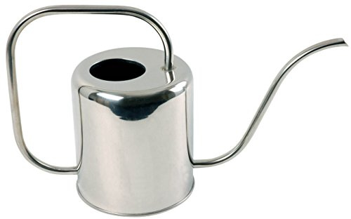 Esschert Design Gießkanne Chrom, schlankes Design, 1,5 Liter