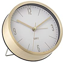 Bloomingville Tischuhr, 11,5 x 4 cm, Gold Weiß Schwarz