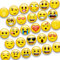 28 Pièces Aimant Frigo Émoji Magnet Frigo Tableau Magnétique 3D Réfrigérateur Mignonne Drôle Convient à la Décoration des Tableaux Blancs et Autres Surfaces Le Choix pour Donner des Cadeaux