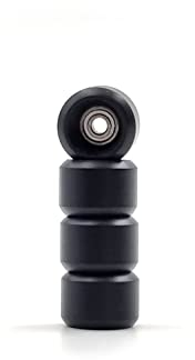 SPITBOARDS Fingerboard Pro Wheels mit echten Kugellagern, Professional CNC Polyurethan Qualität, Street Wheels Shape, (Schwarz)