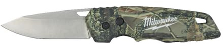 Milwaukee Fastback Camouflage Klappmesser 285 mm mit nachschärfbare Edelstahlklinge