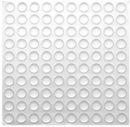 100 Stück Transparentes Anti-Kollisions-Granulat, Selbstklebende Gummi-Silikon-Pads, Anti-Rutsch-Funktion, Möbel (Halbkugelförmig Transparent)