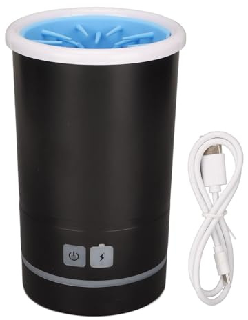 Limpiador automático de pies de perro, lavador eléctrico de pies, vaso portátil de limpieza de pies, máquina de limpieza de pies de perro para perros pequeños, medianos y grandes