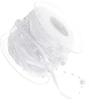VILLCASE 1 Rolle Kreative Perlenband Hochzeit Dekorative Gurtbänder Für Blumenstrauß Party Bastelbedarf
