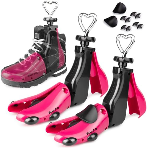SULPO Schuhspanner 3 Gr. - Schuhdehner Schuhweiter - Schuhstrecker - um Drückende Schuhe zu weiten - Für Zu Enge Schuhe - Herren, Damen, Sneakers, Stiefel, Stiefeletten - Extrastark, Verstellbar
