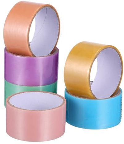 minkissy 6 Rollen Farbiges Klebeband Für Klebebälle Für Heimwerker Vielseitige Klebebänder Zum Dekorieren Farbige Klebebänder Praktisches Zubehör Für Diy Und Spaß