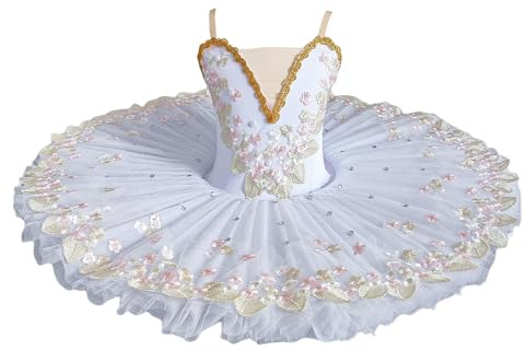 purpleq Mädchen Ballerina Ballett Tutu Professionelles Ballett Tutu Kleid Kleidung Gymnastik Trikot Prinzessin Kleid Ballerina Kostüme Tanz Kostüm Outfit