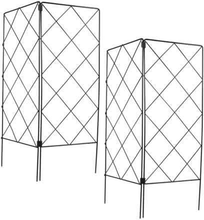 TOYANDONA 2pièces Treillis pour Plantes Grimpantes Support Jardinage pour Pots de Fleurs Treillis pour Framboisiers et Plantes Grimpantes Extérieur