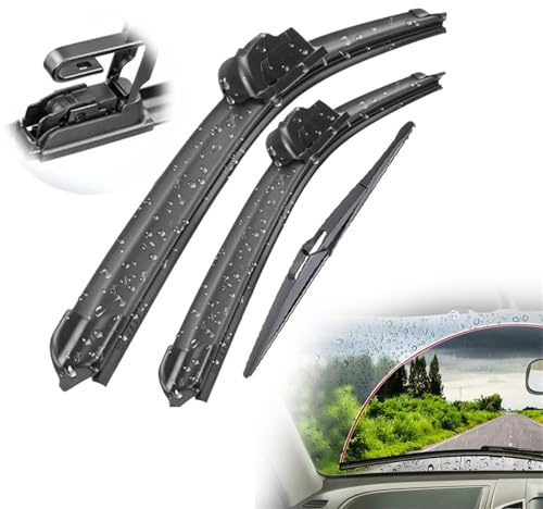 Front Rear Wiper Blades Set For Nissan For Juke F15 2010 2011 2012 2013 2014 2015 2016 Windshield Windscreen Window Brushes 22+14+12