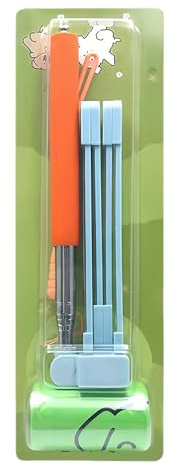 Yidueace Recogedor De Heces Para Perros - Recogedor Telescópico Para Mascotas Con Mango Largo - Pala Escalable Para Desechos De Cachorros,Para Veterinaria Dormitorio Paseo Exterior Camping Jardín