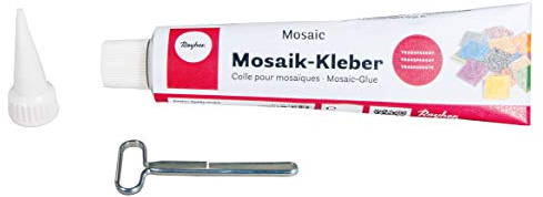 Rayher colle mosaïque p. le collage de tesselles tube 80 ml transparent, 3338500
