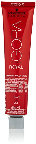 Schwarzkopf IGORA Royal Premium-Haarfarbe 1-1 blauschwarz, 1er Pack (1 x 60 g)