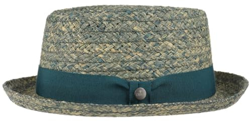 LIERYS Burney Porkpie Strohhut Ripsband Made in Italy Herren Frühling Sommer