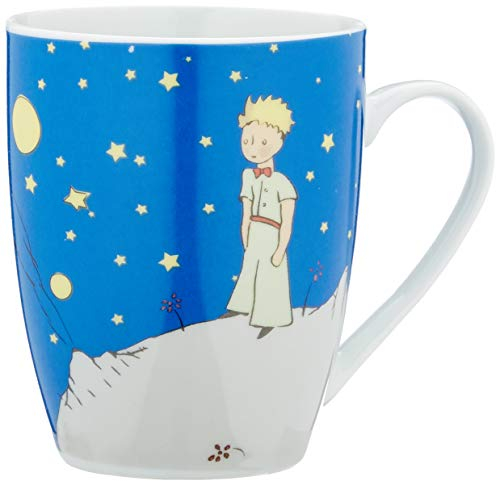 LE PETIT PRINCE Coffret Individuel Mug LPP Nuit Etoilée, Céramique, Bleu, 9 cm, 11 x 8 x 11.5 cm