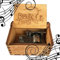 MINGZE Caja de música de Madera manivela, Pure Hand-Classical Music Box Hand-Wooden Music Box Creative Wooden Crafts Best Gifts, Variedad de Estilos (Beauty and The Beast（Wood Color）)