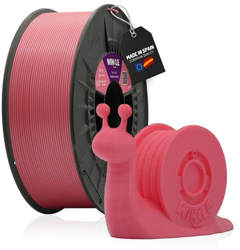WINKLE PLA HD Filament 1.75mm Kaugummi Rosa, 300g Spule, 3D Drucker Filament Kompatibel mit FDM Druckern, 3D-Druckmaterialien, Maßgenauigkeit +/- 0.05mm, Bioabbaubar Leicht zu Bedrucken