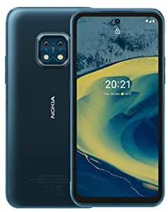 Nokia XR20, 6.67″ Full HD+ Display, 48MP Dual Kamera mit ZEISS-Optik, 15W Drahtlos- und 18W-Schnellladung, RAM 4GB/ ROM 64GB, Bedienbar mit nassen Händen und Handschuhen - Ultra Blue