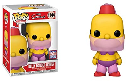 Funko Pop The Simpsons Belly Dancer Homer 1144 FunKon 2021 Summer Convention Shared Exclusive