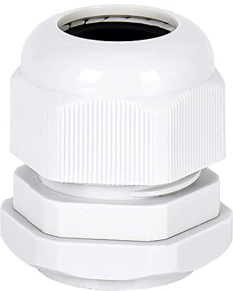 25Pcs M30 Cable Gland for Connect 15mm-22mm Electrical Conduit Wire Waterproof Compression Joint Connector (Nylon)