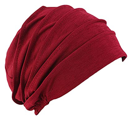 Chemo Hat Mütze für Frauen Kopftuch,Weicher Baumwolle Slouchy Bandana Turban Chemo Krebs Cap Hijab Bonnet Kopftücher Schal Hut Kopfbedeckung Schlafmütze Muslimisches Chemotherapie-Kappe Kopftuch
