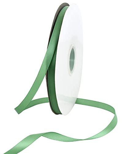 TONIFUL Satin Geschenkband 10mm x 91m, Hellgrün Geschenkverpackungsband für Geschenkverpackung Weihnachten Geburtstag Hochzeit DIY Dekoration