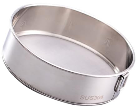 OUNONA Tamizador De Harina De Malla Fina De Acero Inoxidable Colador Redondo Para Harina Azúcar Polvo y Pastelería Tamiz Manual Multiusos Para Cocinas y Repostería