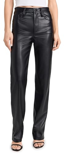 JOE'S JEANS Women's The Margot Vegan Leather Pants, Black, 26