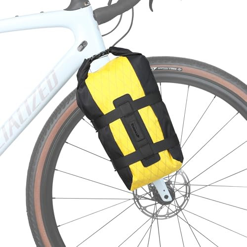 Rhinowalk Fahrrad Gepäckträgertasche Wasserdicht 6.5L Frontfork Tasche für Gepäckträger Vorne Fahrradtasche Fork Pack