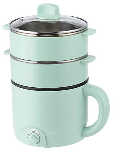 Olla arrocera pequeña Ollas arroceras, Olla eléctrica multifunción para cocinar, sartén para Fideos, para Sopa de Pasta de Huevo y Avena, con Control de Temperatura