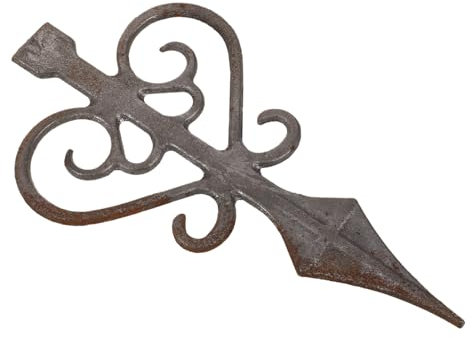 Uonlytech Décoration De Clôture Fonte Avec Pointe Pour Poteau Embout De Portail Aux Intempéries Accessoire Extérieur Durable Et